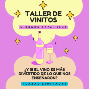 Taller de vinitos · Viernes 20/6