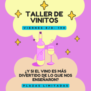 Taller de vinitos · Viernes 8/8
