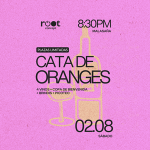 CATA DE VINOS ORANGE · Sábado 2/8