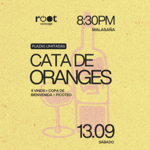 cata de vinos orange en root