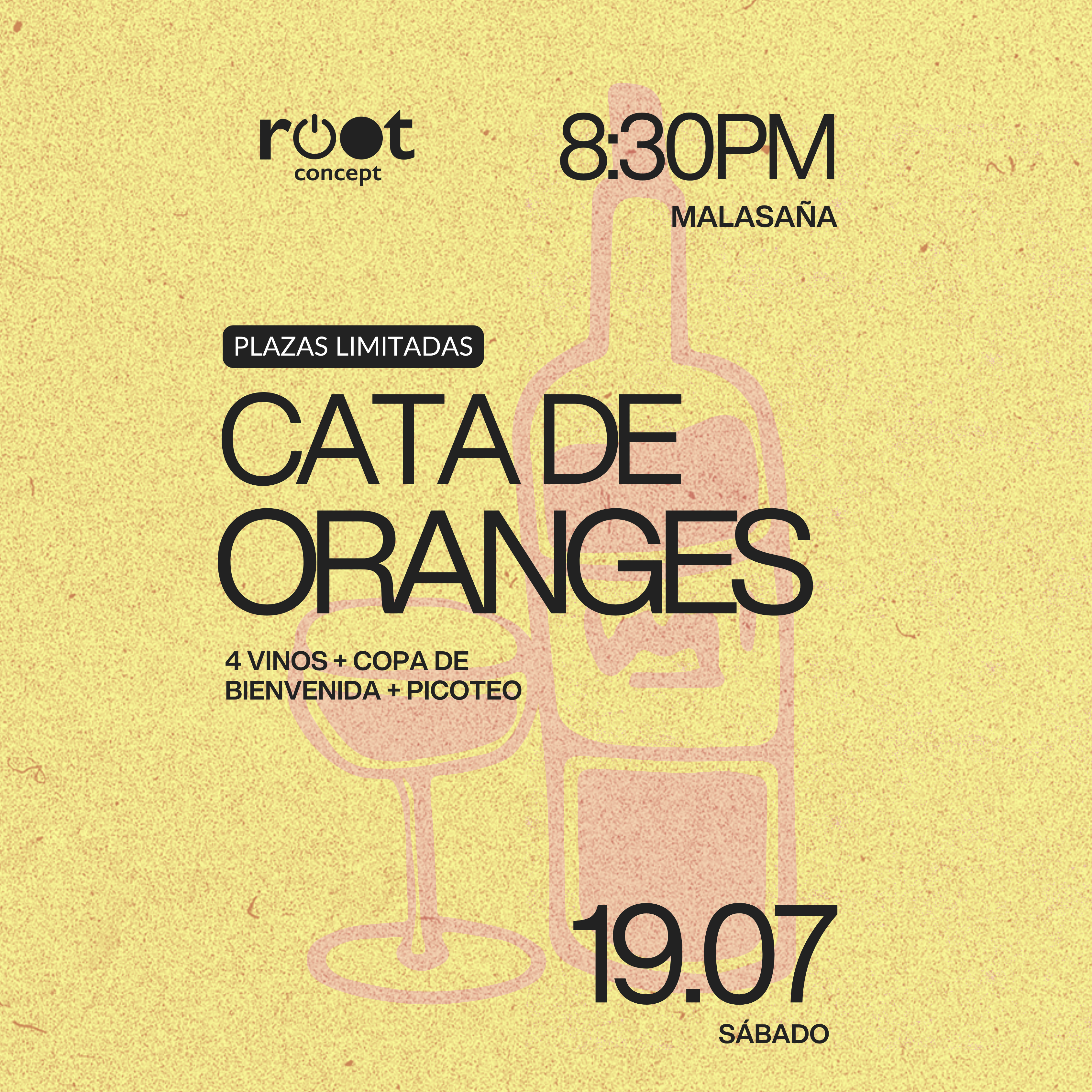 CATA DE VINOS ORANGE · Sábado 19/7